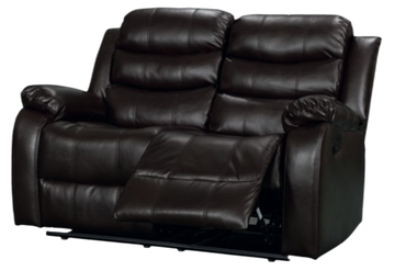 2 Seater Recliner Sofa with Drop-Down Table & Cup Holders