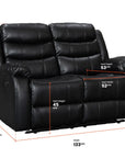 3 + 2 + 1 Seater Recliner Sofa with Drop-Down Table & Cup Holders