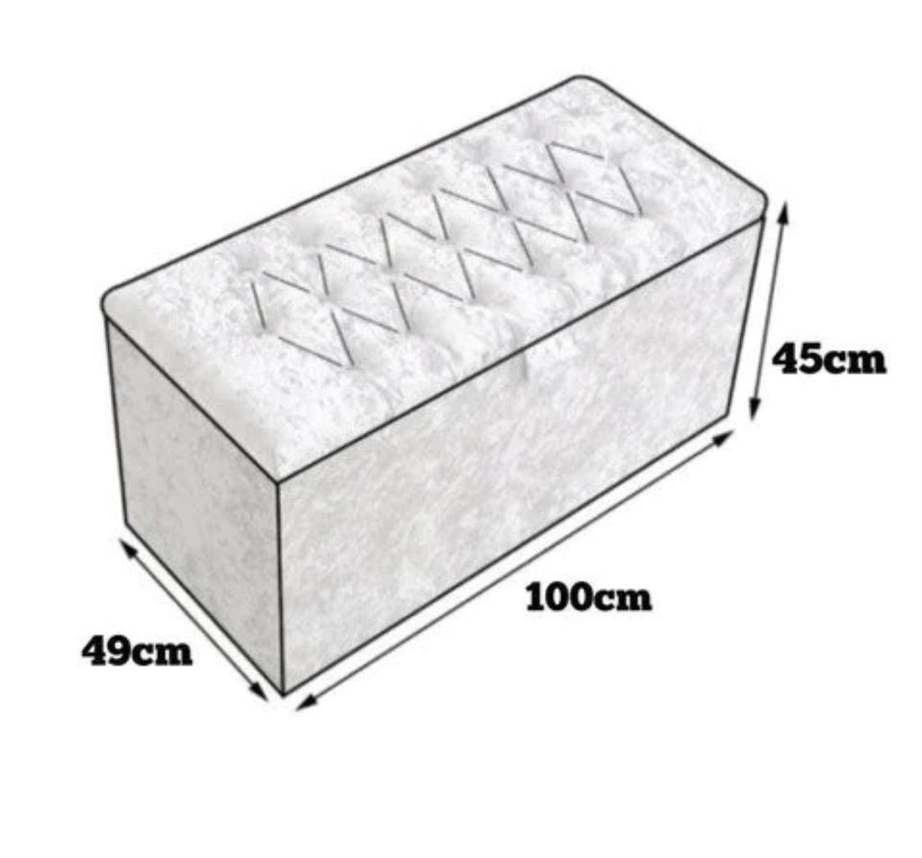 Plain Ottoman Storage Box
